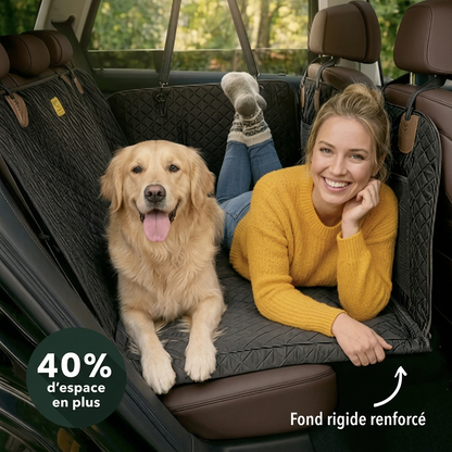 Housse de siège auto pour chien - Fond rigide